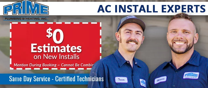 aurora Air Conditioning Installation Prime Plumbing & Heating inc.