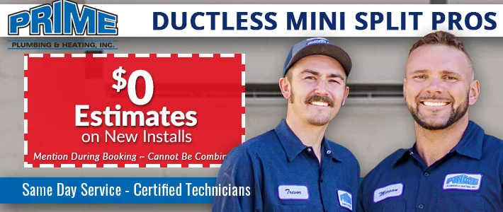 aurora ductless mini splits Prime Plumbing & Heating inc.